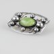 Coco and Benny 1950's Mexican Sterling Silver Jasper Vintage Brooch